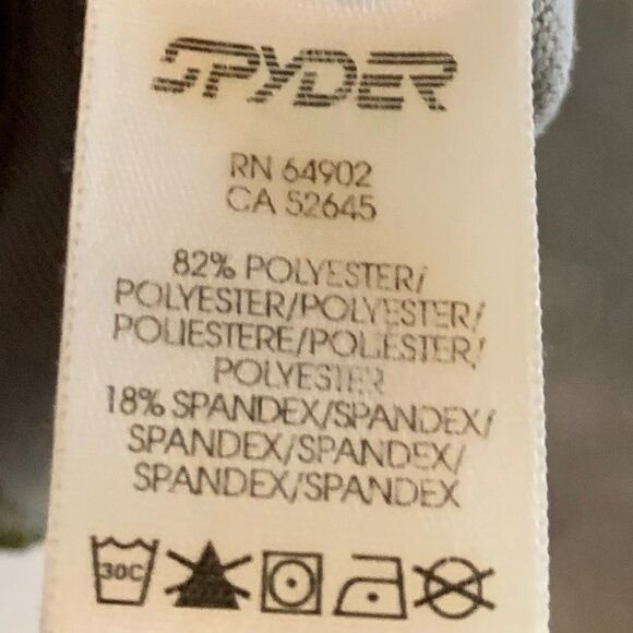 Spyder athletic wear long sleeve top women's size 12 zip mock turtleneck, EUC - Picture 5 of 14